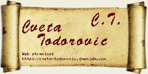 Cveta Todorović vizit kartica